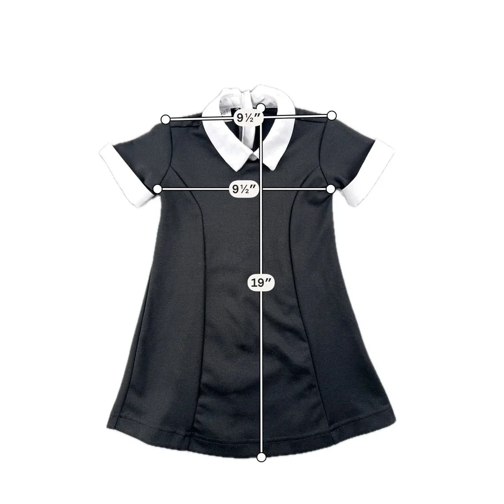 Spirit Halloween Wednesday Addams Toddler Dress Size 2T Costume